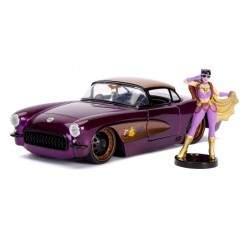 1/24 1957 CHEVROLET CORVETTE INCLUDES BATGIRL FIGURE DC COMICS BOMBSHELLS 30457