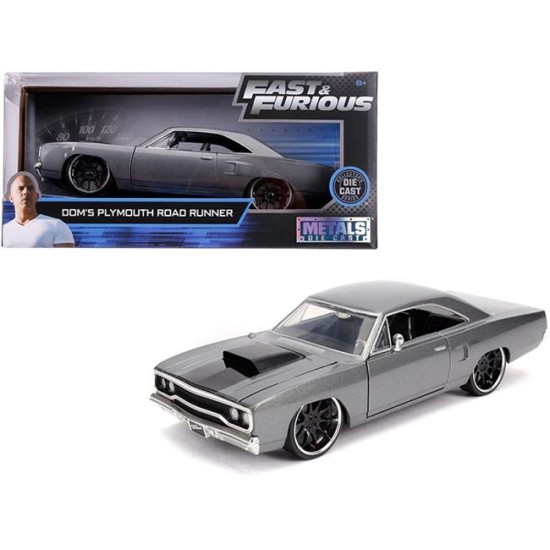 1/24 DOMS PLYMOUTH ROAD RUNNER PRIMER GREY FAST AND FURIOUS