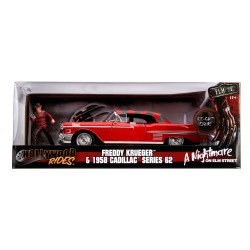 1/24 1958 CADILLAC SERIES 62 WITH FREDDY KRUEGER A NIGHTMARE ON ELM STREET 31102 1/24 1958 CADILLAC SERIES 62 WITH FREDDY KRUEGER A NIGHTMARE ON ELM STREET 31102
