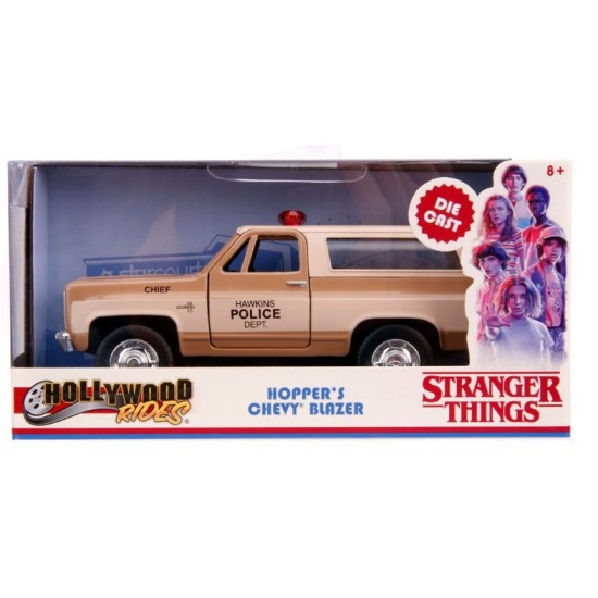1/32 HOPPERS 1980 CHEVROLET K5 BLAZER FROM STRANGER THINGS 1/32 HOPPERS 1980 CHEVROLET K5 BLAZER FROM STRANGER THINGS