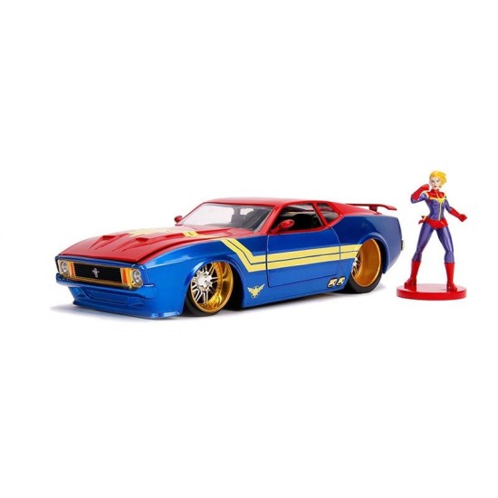 1/24 1973 MUSTANG MACH 1 WITH CAPTAIN MARVEL FIGURE MARVEL AVENGERS 31193
