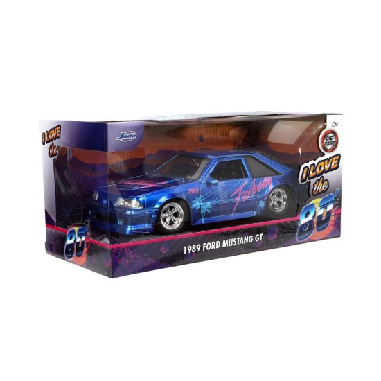 1/24 1989 FORD MUSTANG GT FOX BODY I LOVE THE 80S BLUE
