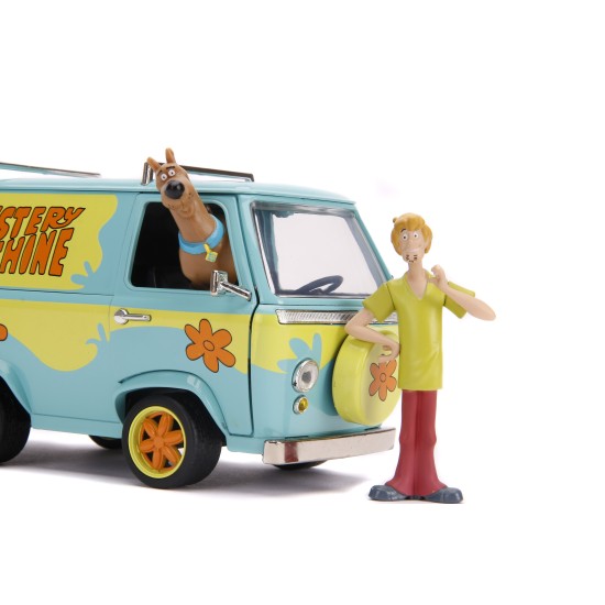 1/24 SCOOBY DOO THE MYSTERY MACHINE WITH SHAGGY AND SCOOBY FIGURES
