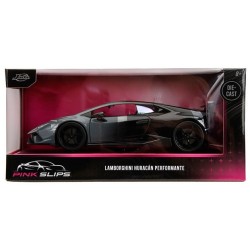1/24 PINK SLIPS 2017 LAMBORGHINI HURACAN GRAY BLACK 34895