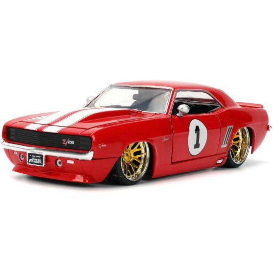 1/24 FAST AND FURIOUS - CHEVY CAMARO 1969 RED 36151