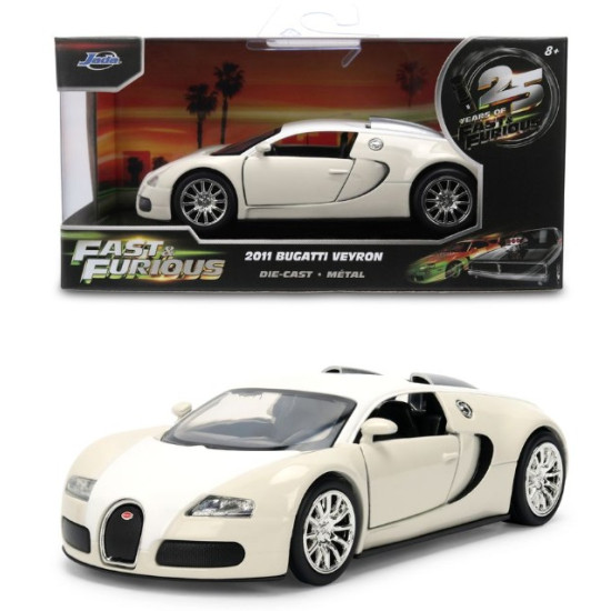 JAD36755 - 1/32 FAST AND FURIOUS - BUGATTI VEYRON 2011 - CREAM JAD36755 - 1/32 FAST AND FURIOUS - BUGATTI VEYRON 2011 - CREAM