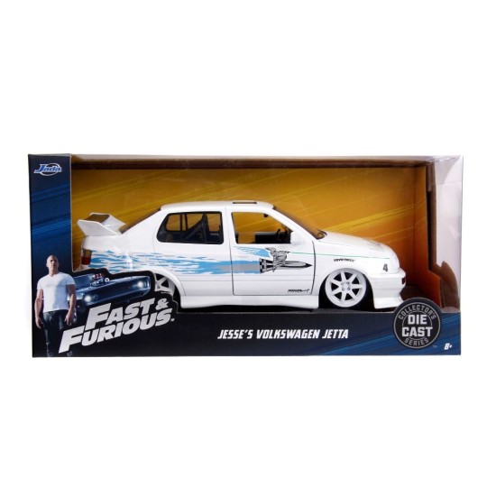 1/24 VOLKSWAGEN JETTA A3 1995 FAST AND FURIOUS WHITE/BLUE 99591