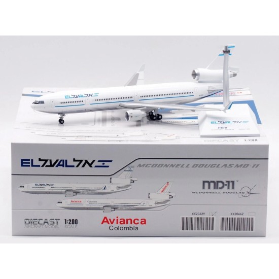 1/200 EL AL ISRAEL AIRLINES MCDONNELL DOUGLAS MD-11 POLISHED 20629