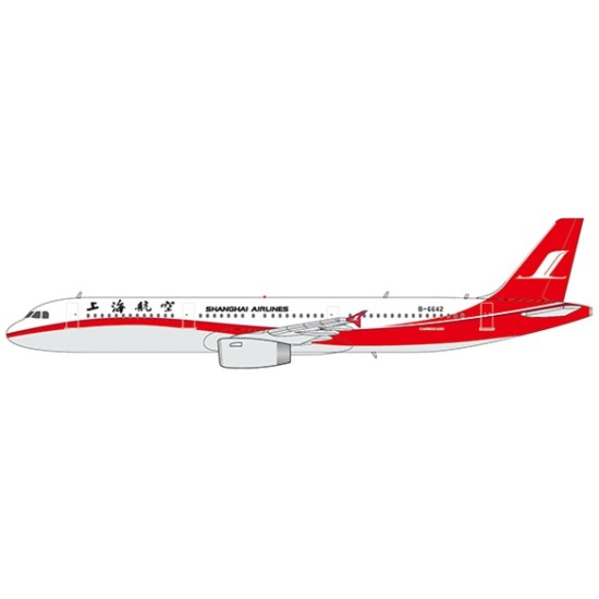 1/400 SHANGHAI AIRLINES AIRBUS A321-200 REG: B-6642 WITH ANT