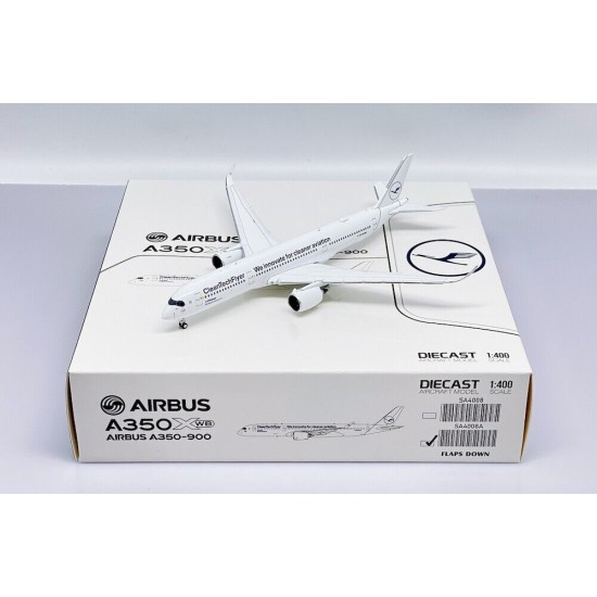 1/400 LUFTHANSA A350-900XWB CLEANTECHFLYER FLAP DOWN SA4008A