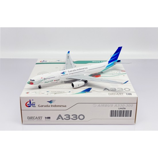1/400 GARUDA INDONESIA A330-300 MASK ON PK-GHC W/ ANTENNA LH4216