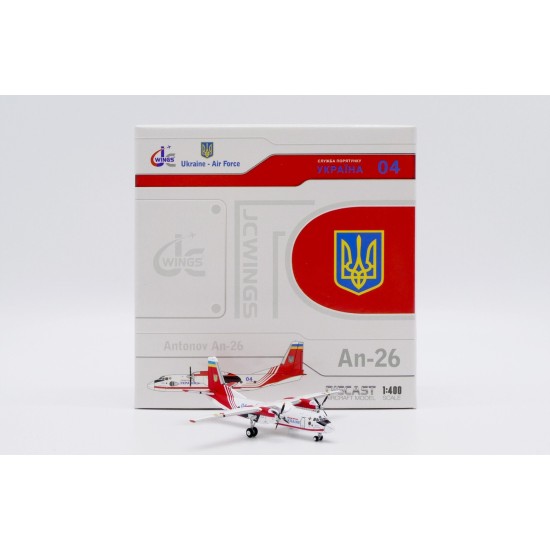 1/400 UKRAINE AIR FORCE ANTONOV AN-26 RESCUE SERVICE REG: 04 LH4328