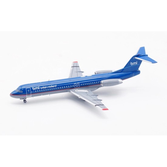 1/200 BRITISH MIDLAND FOKKER 100 REG: G-BXWF WITH STAND XX20303