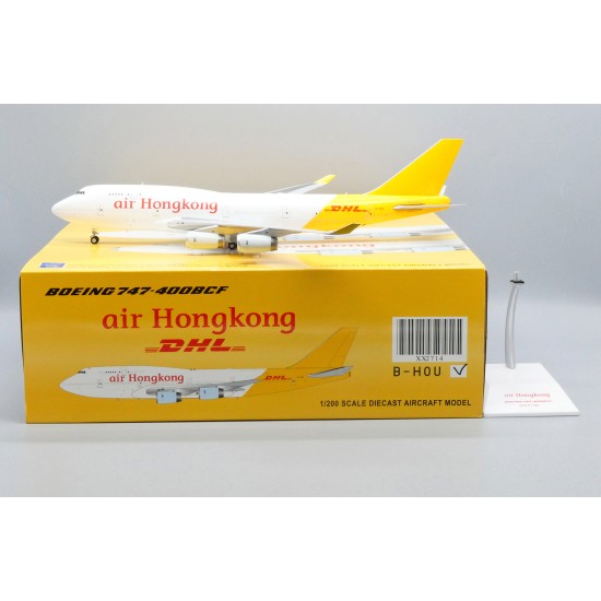1/200 AIR HONGKONG BOEING 747-400(BCF) B-HOU WITH STAND XX2714