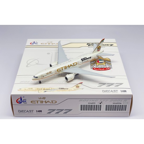 1/400 ETIHAD AIRWAYS B777-200LR FAST AND FURIOUS 7 A6-LRE XX40111
