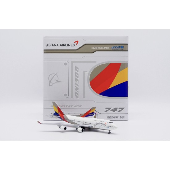 1/400 ASIANA AIRLINES B747-400 LAST FLIGHT REG: HL7428 W/ ANTENNA XX40221