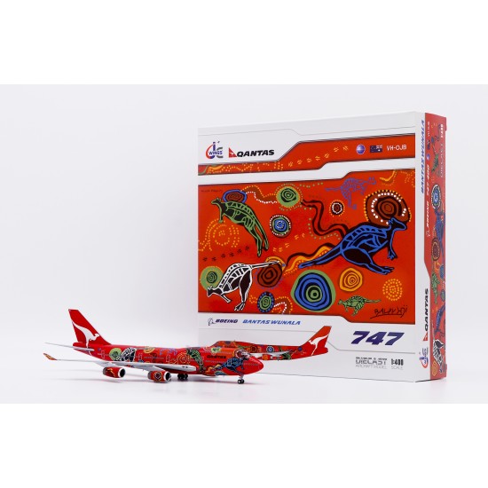 1/400 QANTAS 747-400 WUNALA DREAMING RR ENGINE VH-OJB WITH ANTENNA XX40491