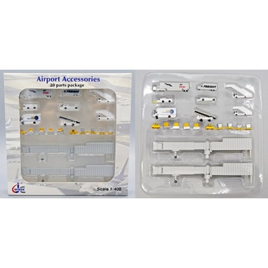 1/400 AIRPORT ACCESSORIES 20 PARTS PACKAGE