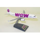 1/200 WOW AIR AIRBUS A320-232 LZ-WOW WITH STAND JF-A320-008