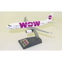 1/200 WOW AIR AIRBUS A320-232 LZ-WOW WITH STAND JF-A320-008