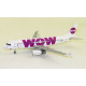 1/200 WOW AIR AIRBUS A320-232 LZ-WOW WITH STAND JF-A320-008