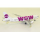 1/200 WOW AIR AIRBUS A320-232 LZ-WOW WITH STAND JF-A320-008