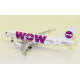1/200 WOW AIR AIRBUS A320-232 LZ-WOW WITH STAND JF-A320-008