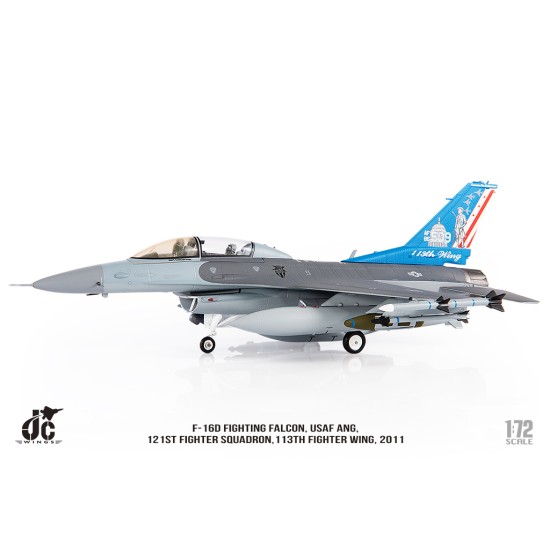 1/72 F-16D FIGHTING FALCON USAF ANG 121ST FIGHTER SQN 113TH FIGHTER WING 2011