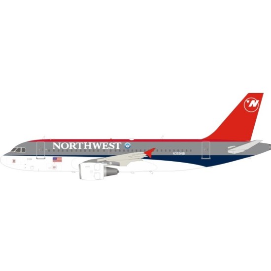 1/200 NORTHWEST AIRLINES AIRBUS A319-114 N359NB WITH STAND