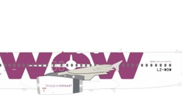 A320-200 WOW航空 LZ-WOW　1/200 新品・未使用品！ Amazon.com: JFOX Iceland Wow Air Airbus A320 LZ-Wow 1/200