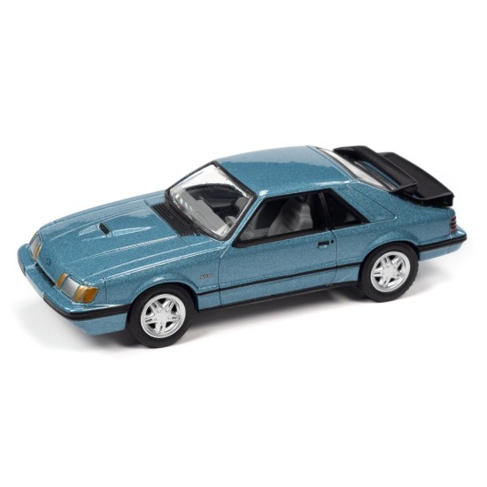 CLASSIC GOLD 1/64 1986 MUSTANG SVO LIGHT REGATTA BLUE V-A 5/6 JLCG029