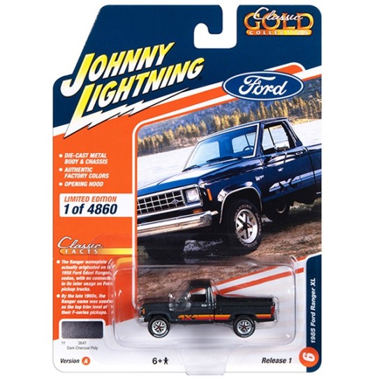 1/64 1985 FORD RANGER DARK CHARCOAL POLY JLCG031A-6