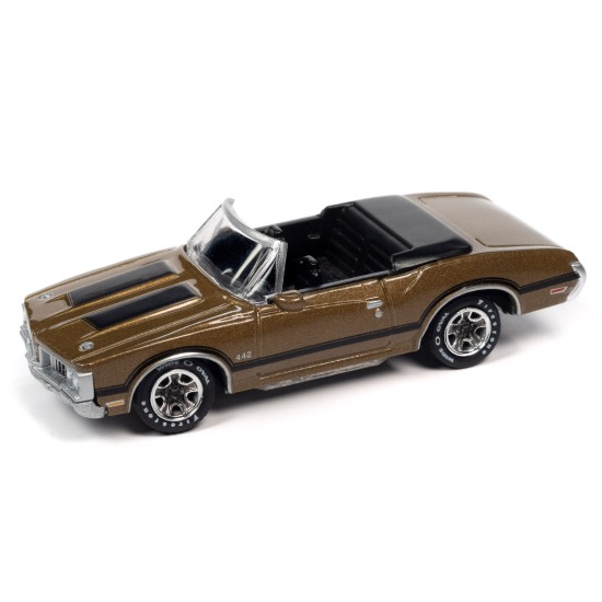 1/64 1970 OLDSMOBILE 442 CONVERTIBLE BURNISHED GOLD WITH TIN JLCT011 A