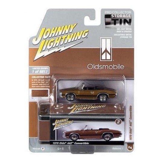 1/64 1970 OLDSMOBILE 442 CONVERTIBLE BURNISHED GOLD WITH TIN JLCT011 A