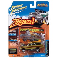 1/64 ZINGERS 1964 FORD COUNTRY SQUIRE SURFIN LIME JLSF025 A