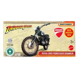 MATCHBOX 2024 POWERGRABS INDIANA JONES THEMED DUCATI SCRAMBLER 6/100 HVP50