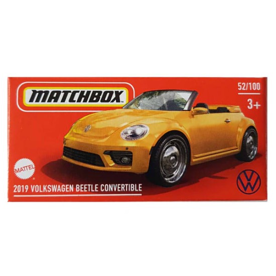MATCHBOX 2024 POWERGRABS 2019 VOLKSWAGEN BEETLE CONVERTIBLE 52/100 HVR17