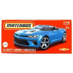 MATCHBOX 2024 POWERGRABS '16 CHEVY CAMARO CONVERTIBLE BLUE 31/100 HVR28