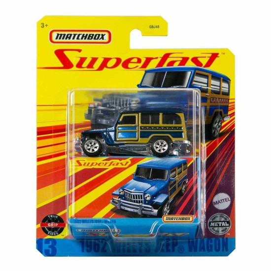 MATCHBOX SUPERFAST 1962 WILLYS JEEP WAGON #13 GKP43