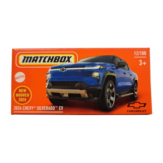 MATCHBOX 2024 POWERGRABS 2024 CHEVY SILVERADO EV 12/100 HLD60