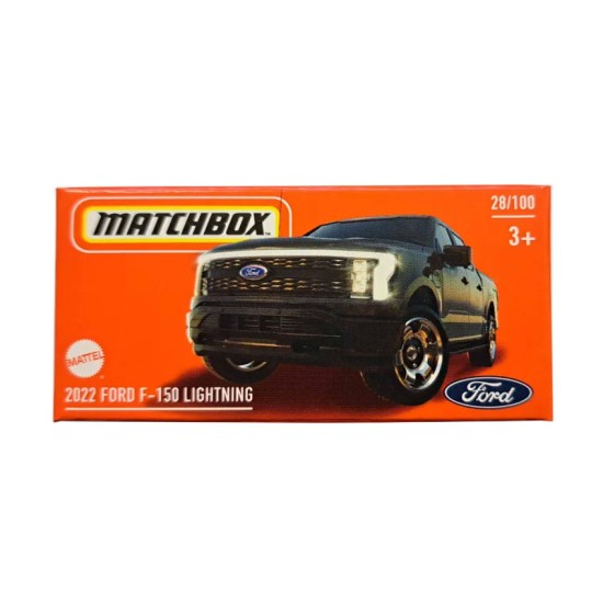 MATCHBOX 2024 POWERGRABS 2022 FORD F-150 LIGHTNING 28/100 HVR03