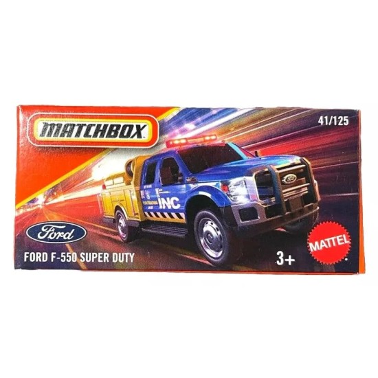 MATCHBOX 2024 POWERGRABS FORD F-550 SUPER DUTY 41/125 JBV91