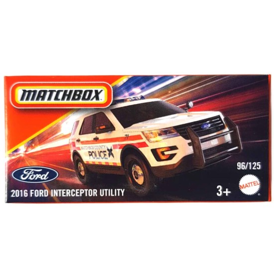 MATCHBOX 2024 POWERGRABS 2016 FORD INTERCEPTOR UTILITY 96/100 JBV95