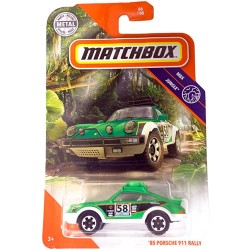 MATCHBOX MBX JUNGLE '85 PORSCHE 911 RALLY 66/100 GKK59 MATCHBOX MBX JUNGLE '85 PORSCHE 911 RALLY 66/100 GKK59
