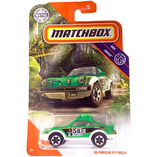 MATCHBOX MBX JUNGLE '85 PORSCHE 911 RALLY 66/100