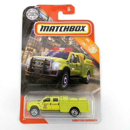 MATCHBOX MBX CITY FORD F-550 SUPERDUTY 22/100