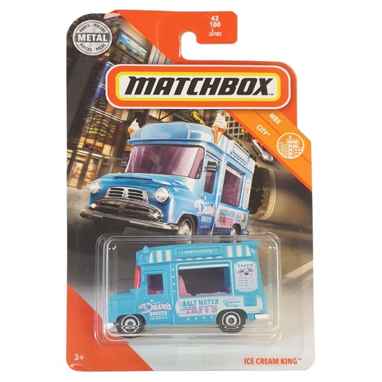 MATCHBOX 1/64 ICE CREAM KING MBX CITY 43/100 GKK82