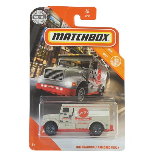 MATCHBOX 1/64 INTERNATIONAL ARMORED TRUCK MBX CITY 27/100 GKK85