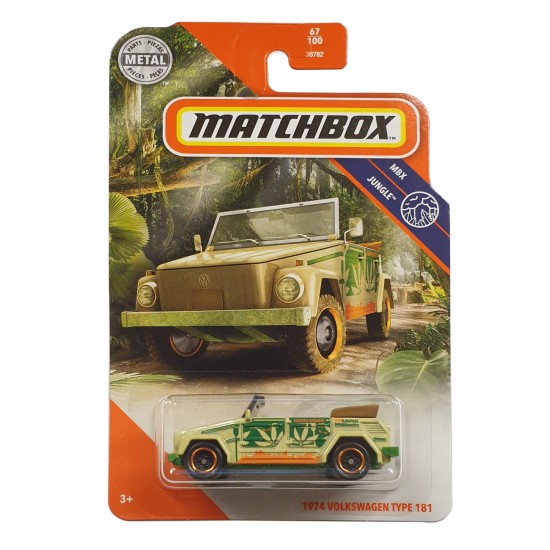 MATCHBOX 1/64 1974 VOLKSWAGON TYPE 181 MBX JUNGLE 67/100 GKL04