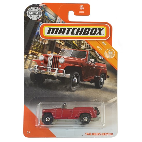 MATCHBOX 1/64 1948 WILLYS JEEPSTER MBX CITY 38/100 GKL12